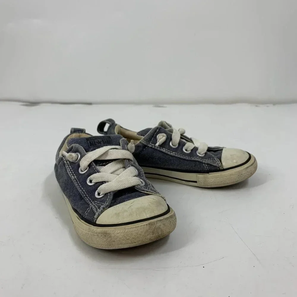 Converse Kids All Star Gray Cushioned 730316F Pull On Low Top‎ Shoe Size 10